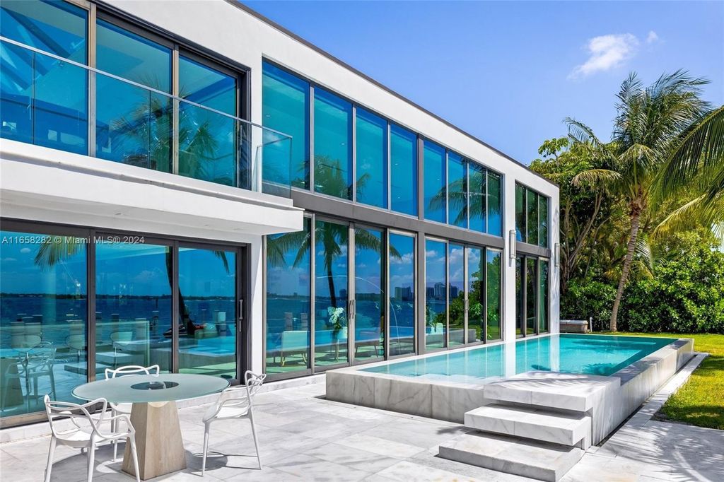 This elegant 5-bedroom, 7-bath estate spans 6,408 square feet and was built in 2019, offering a modern sanctuary of comfort and privacy.