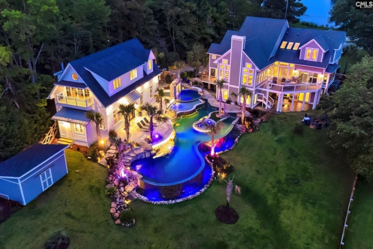 Breathtaking Lakeside Estate on Lake Murray: An Extraordinary Blend of Luxury and Privacy in South Carolina, Asking $3,188,888