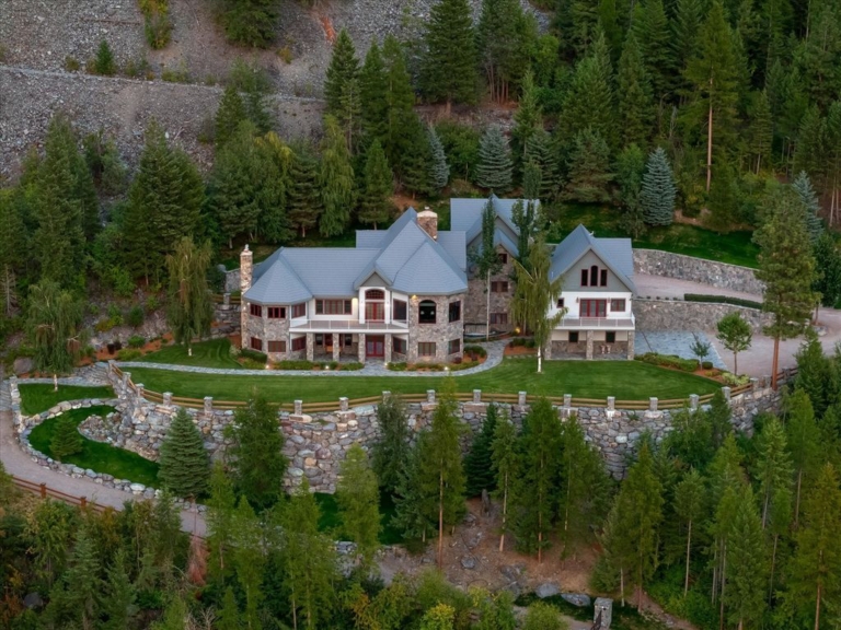 Breathtaking Mountain Views from Castle Rock in Whitefish, Montana, Priced at $6 Million