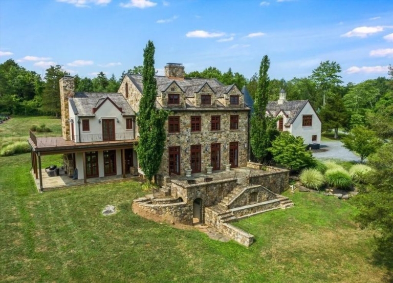 Elegant Stone, Brick & Stucco Home, Fully Renovated with Modern Style, Listed at $3.8 Million in New Jersey