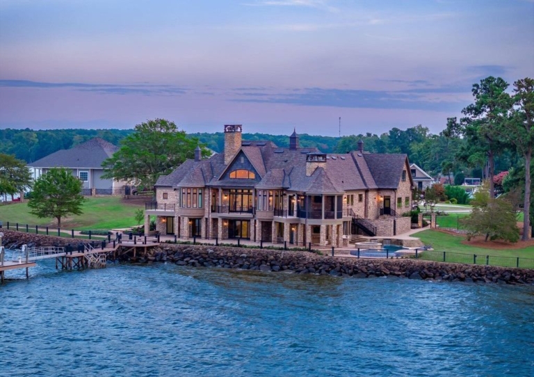 Elegant and Charming Custom-Built Estate with Panoramic Views of Lake Murray, Priced at $3.6 Million