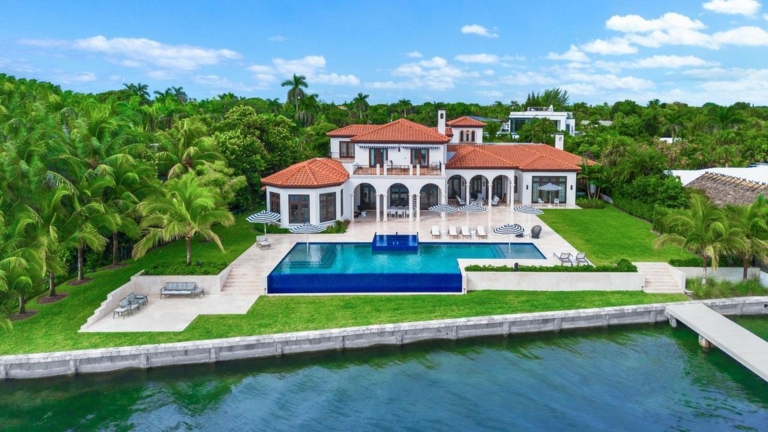 Exquisite $39 Million Waterfront Estate with 13,000 SF of Luxury Living in West Palm Beach