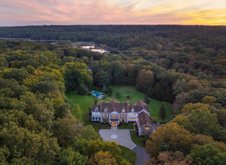 Exquisite Modern Luxury and Classic Design by Gardiner Larson in Connecticut, Priced at $7,495,000