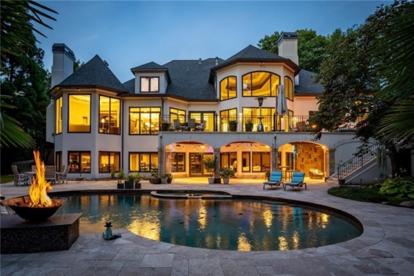 Magnificent One-of-a-Kind European-Style Home Blending Sophistication and Tranquility, Asking $2,975,000 in Georgia