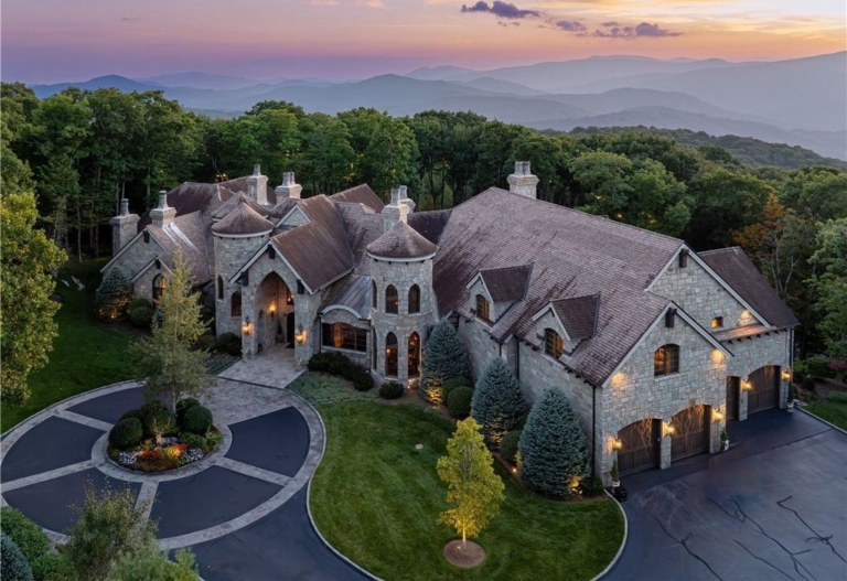 North Carolina Mountain Masterpiece: Unparalleled Architecture and Craftsmanship, Priced at $14 Million