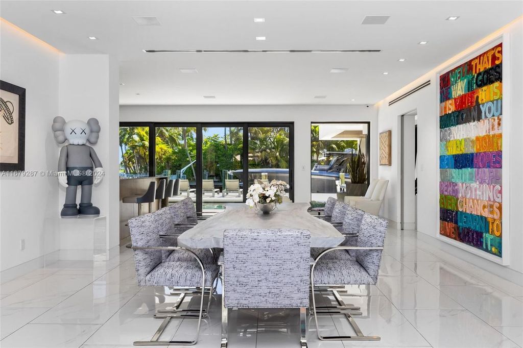 $10 Million North Miami Waterfront Estate with 6 Bedrooms and Luxury Finishes