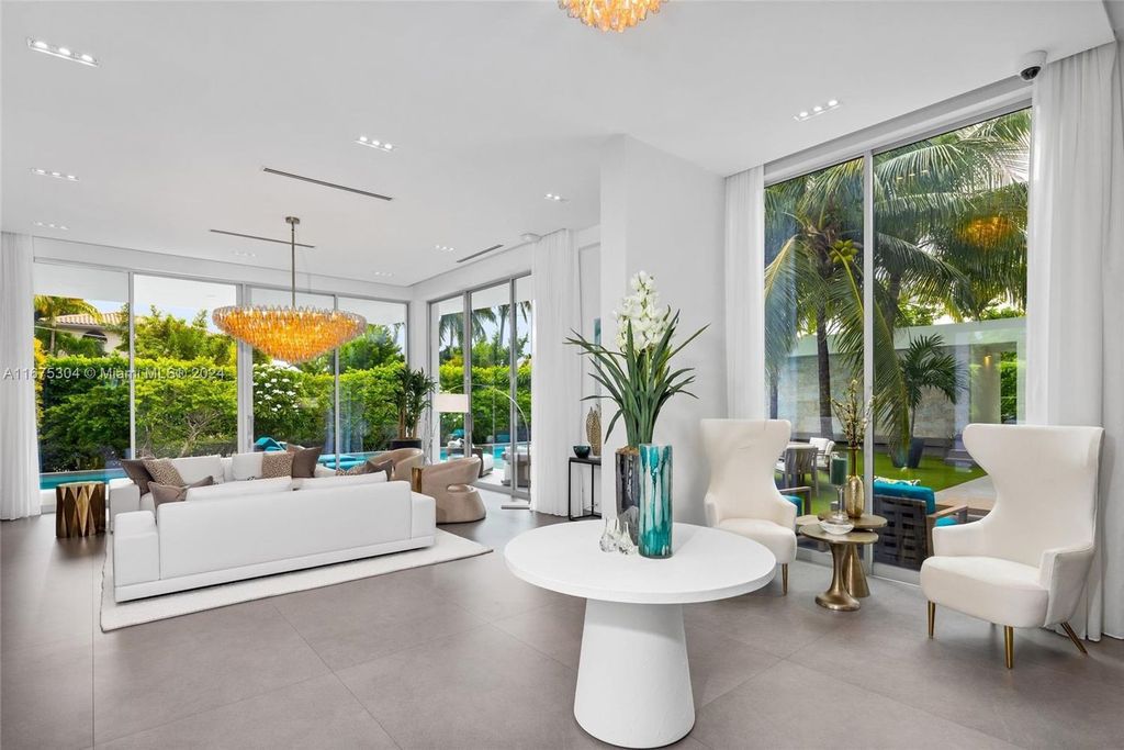 $11 Million Modern Luxury Estate Featuring Resort Style Amenities on Hibiscus Island Miami Beach