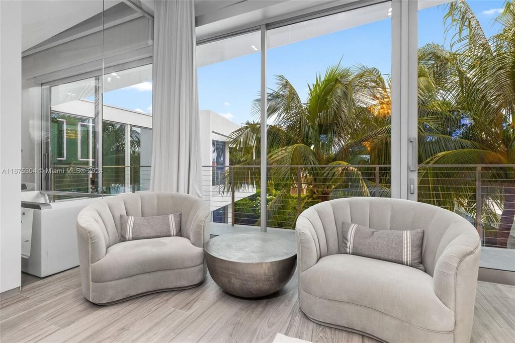 $11 Million Modern Luxury Estate Featuring Resort Style Amenities on Hibiscus Island Miami Beach