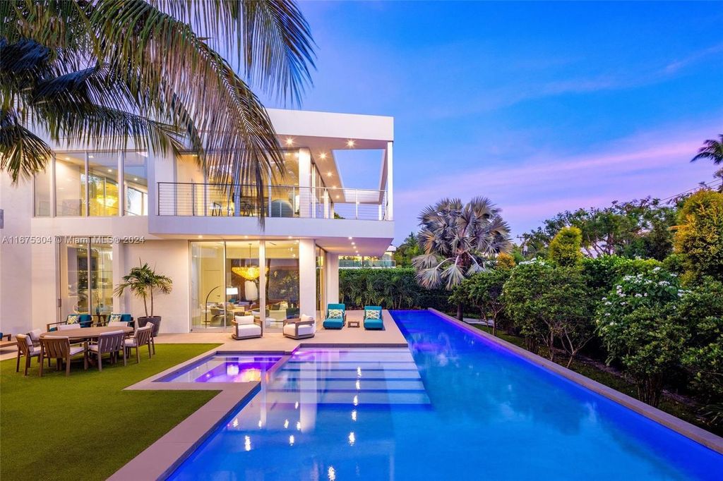 $11 Million Modern Luxury Estate Featuring Resort Style Amenities on Hibiscus Island Miami Beach