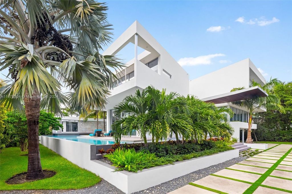 $11 Million Modern Luxury Estate Featuring Resort Style Amenities on Hibiscus Island Miami Beach