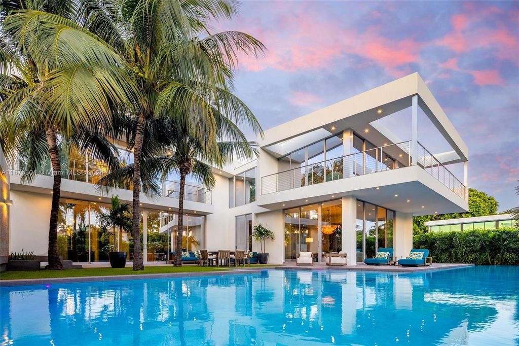 $11 Million Modern Luxury Estate Featuring Resort Style Amenities on Hibiscus Island Miami Beach