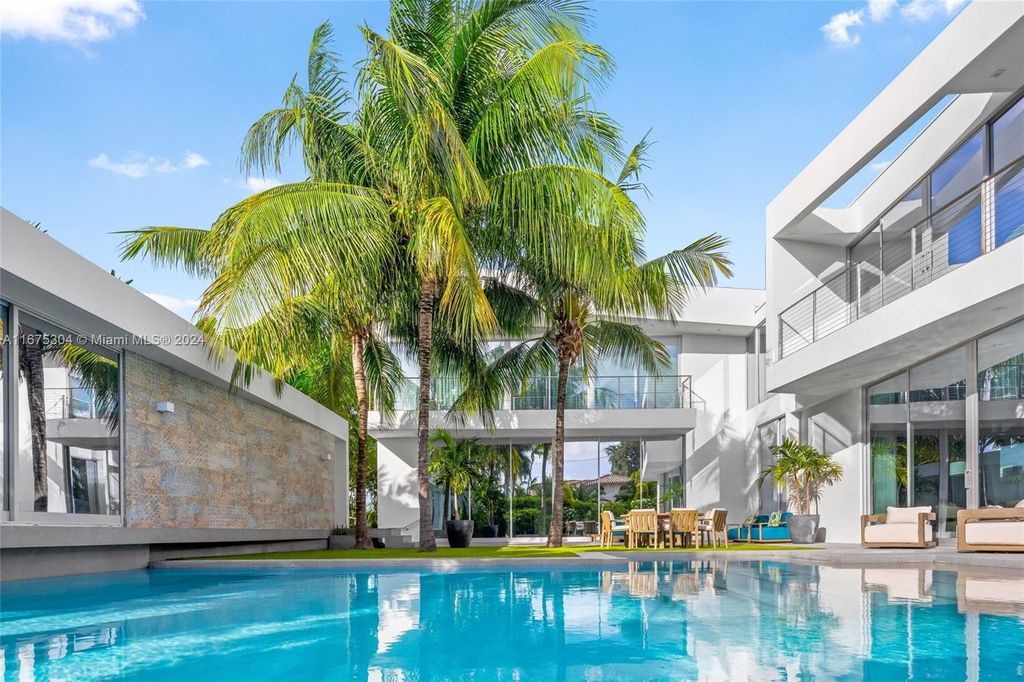 $11 Million Modern Luxury Estate Featuring Resort Style Amenities on Hibiscus Island Miami Beach