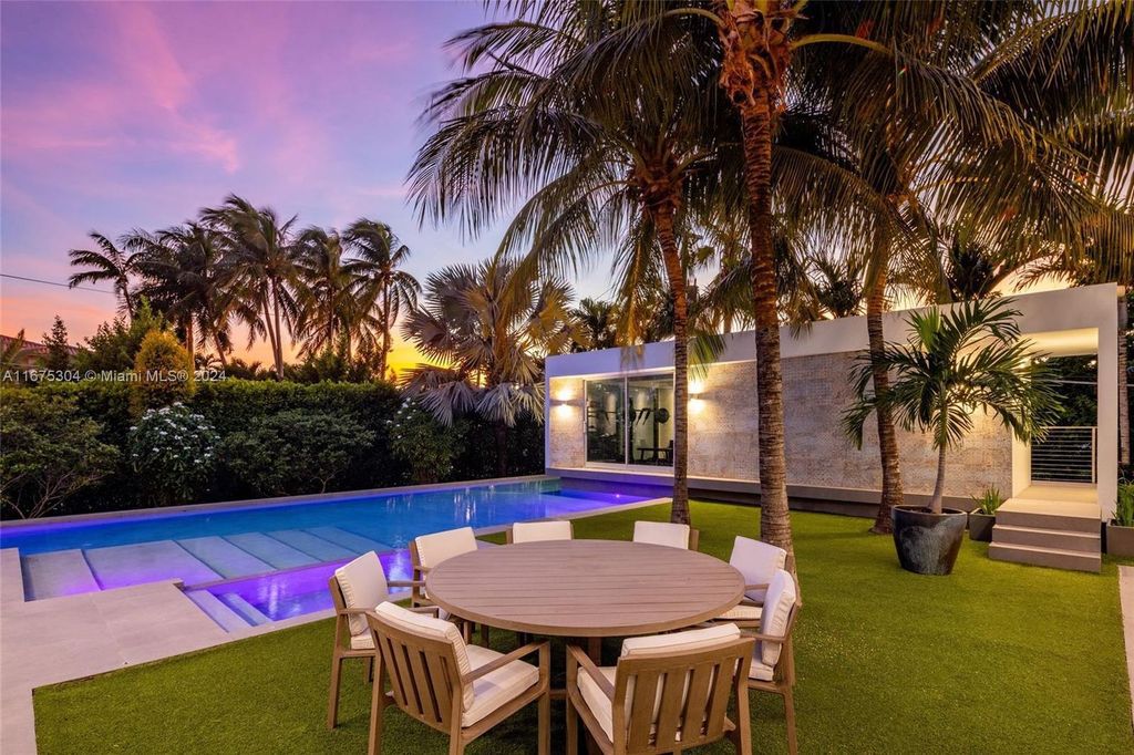 $11 Million Modern Luxury Estate Featuring Resort Style Amenities on Hibiscus Island Miami Beach