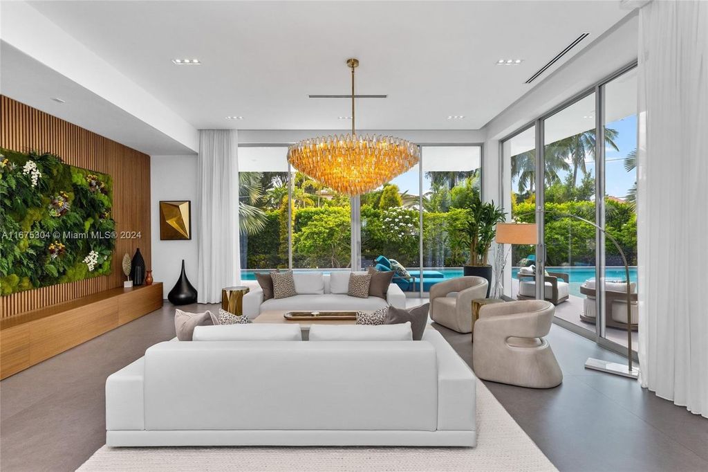 $11 Million Modern Luxury Estate Featuring Resort Style Amenities on Hibiscus Island Miami Beach