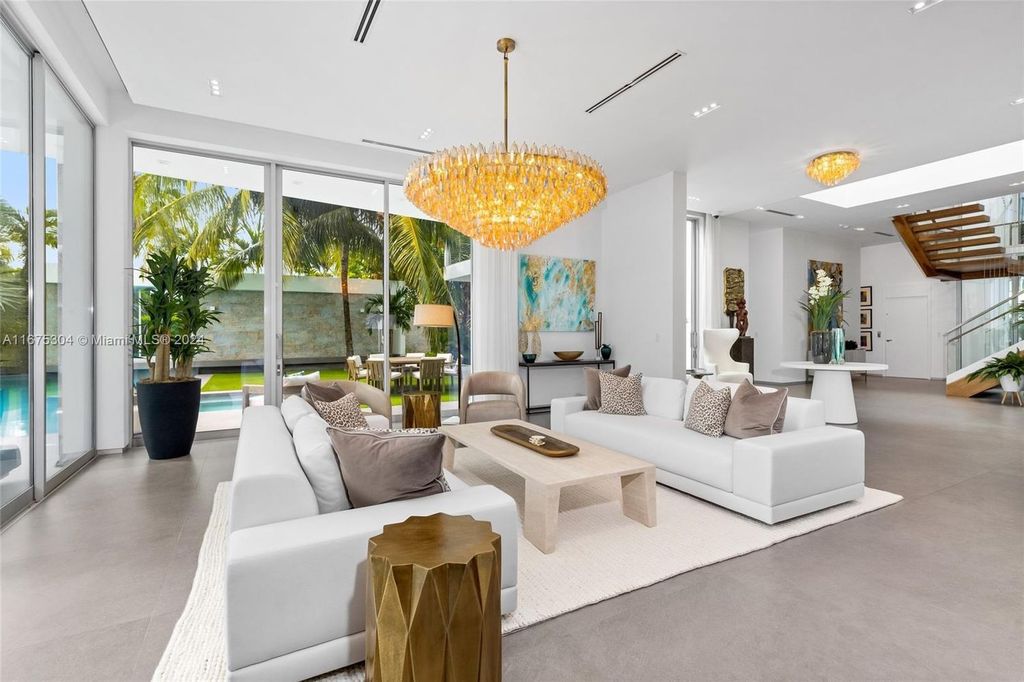 $11 Million Modern Luxury Estate Featuring Resort Style Amenities on Hibiscus Island Miami Beach