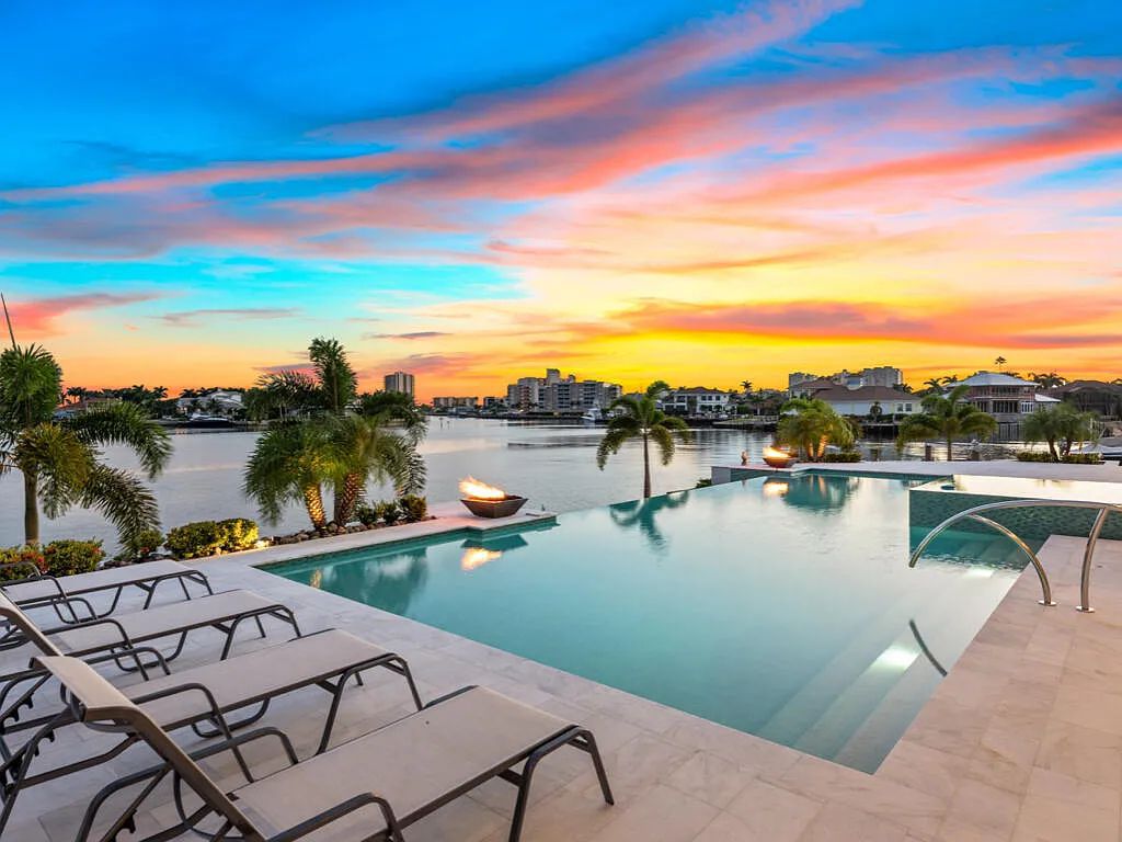 $13.9 Million Spectacular Custom-Built Home with Expansive Outdoor Living and Breathtaking Bay Views in Marco Island