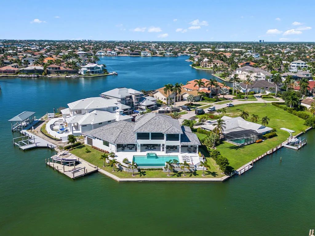 $13.9 Million Spectacular Custom-Built Home with Expansive Outdoor Living and Breathtaking Bay Views in Marco Island