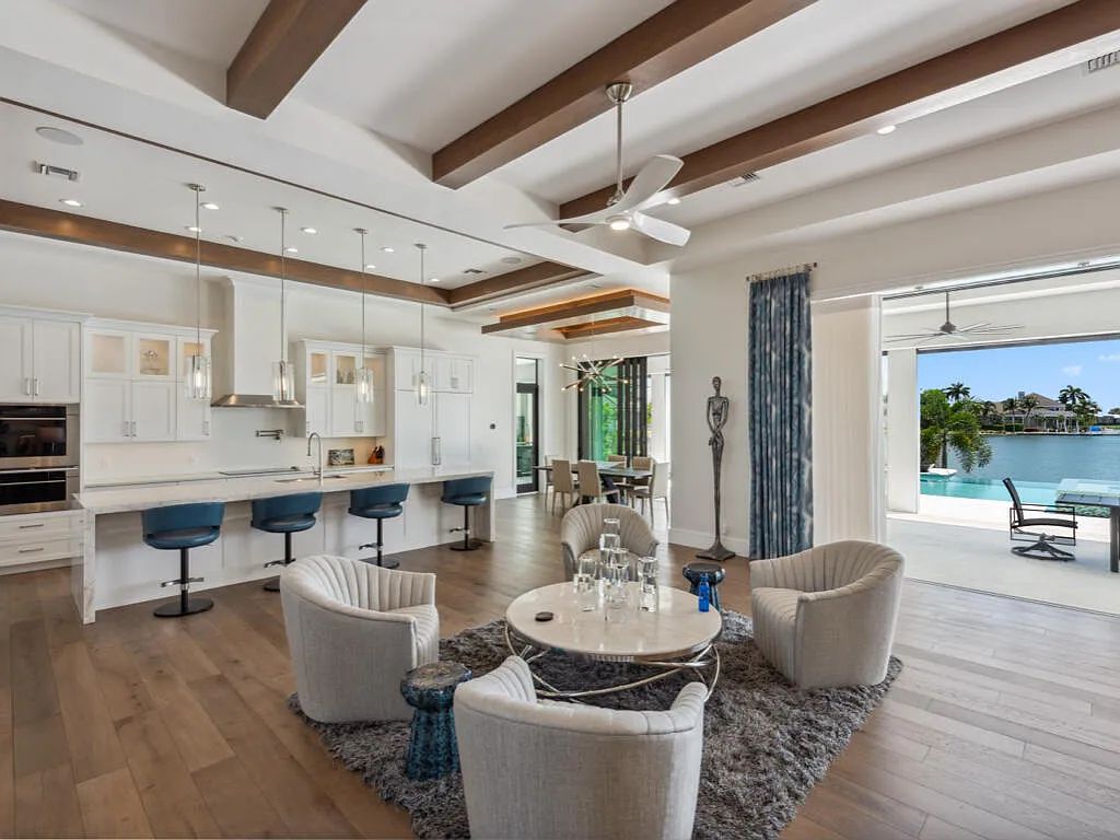 $13.9 Million Spectacular Custom-Built Home with Expansive Outdoor Living and Breathtaking Bay Views in Marco Island