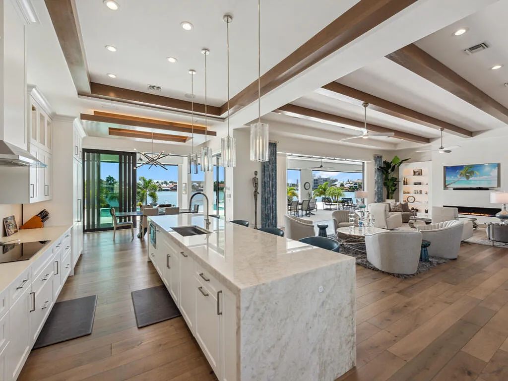 $13.9 Million Spectacular Custom-Built Home with Expansive Outdoor Living and Breathtaking Bay Views in Marco Island