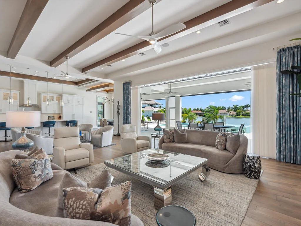 $13.9 Million Spectacular Custom-Built Home with Expansive Outdoor Living and Breathtaking Bay Views in Marco Island