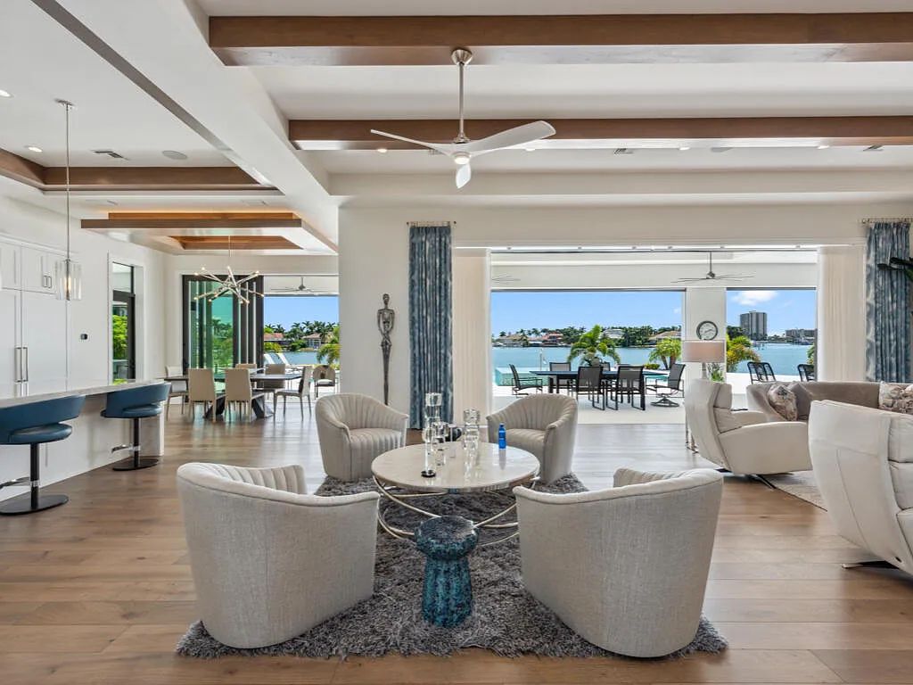 $13.9 Million Spectacular Custom-Built Home with Expansive Outdoor Living and Breathtaking Bay Views in Marco Island