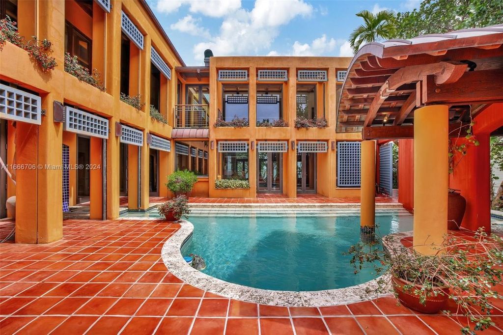 $16 Million Santa Fe-Inspired Oceanfront Estate with Private Dock in Hillsboro Beach