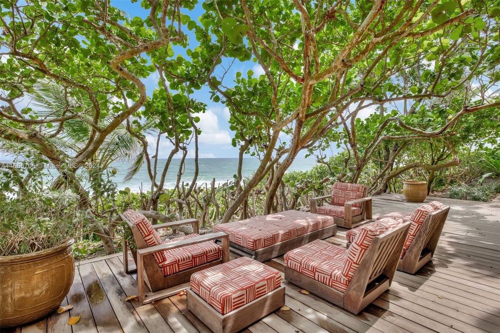 $16 Million Santa Fe-Inspired Oceanfront Estate with Private Dock in Hillsboro Beach