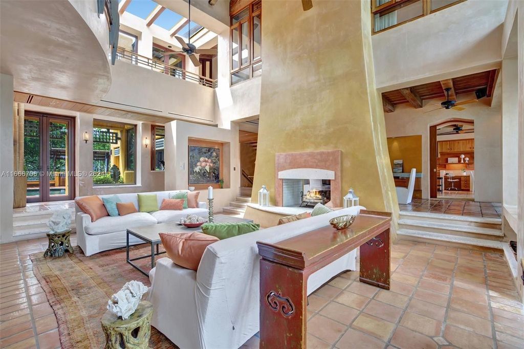 $16 Million Santa Fe-Inspired Oceanfront Estate with Private Dock in Hillsboro Beach