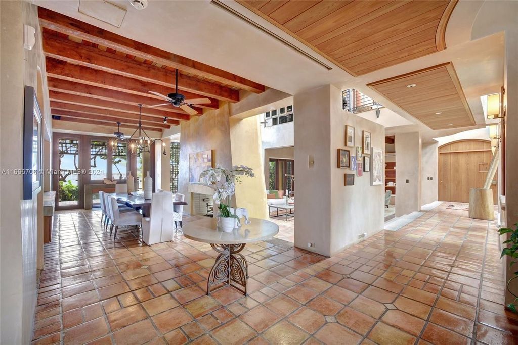 $16 Million Santa Fe-Inspired Oceanfront Estate with Private Dock in Hillsboro Beach