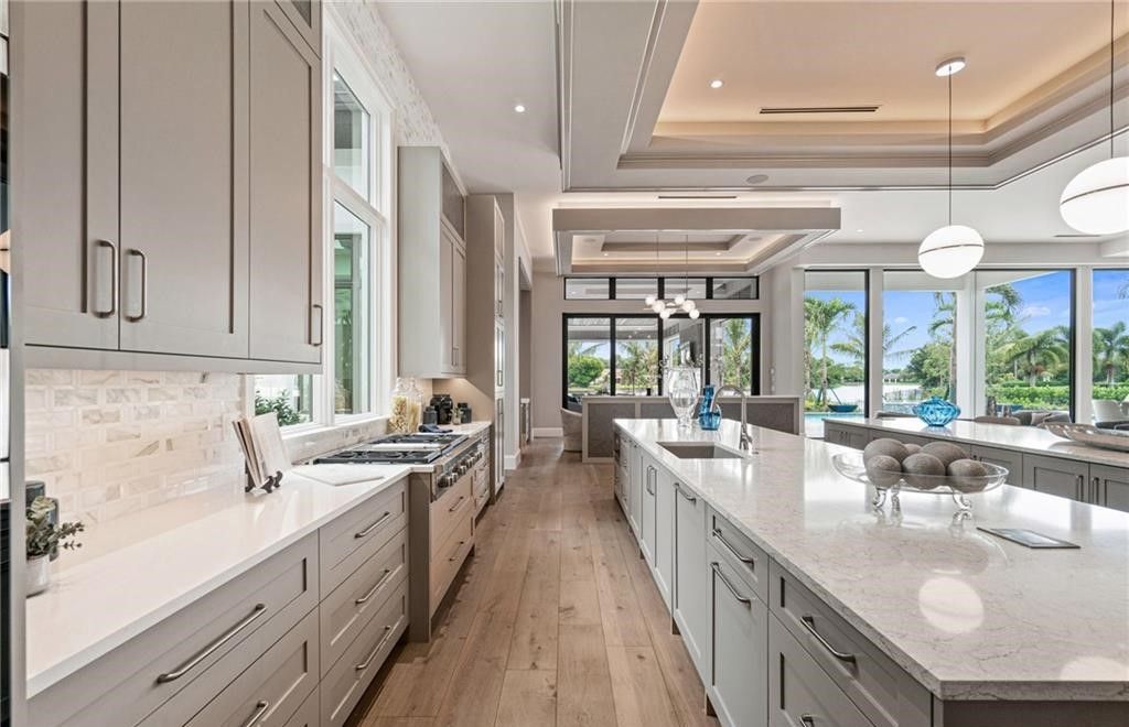 $17.5 Million Lakefront Estate in Naples Offering Unparalleled Craftsmanship