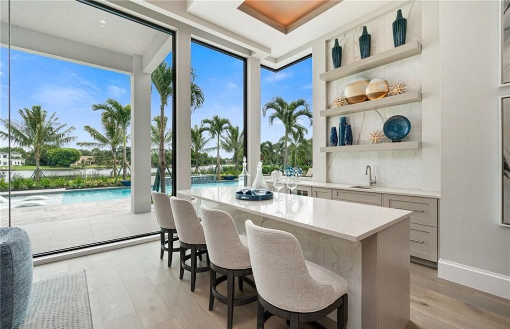 $17.5 Million Lakefront Estate in Naples Offering Unparalleled Craftsmanship