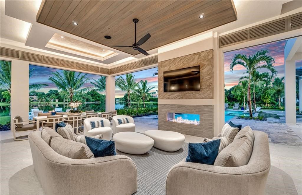 $17.5 Million Lakefront Estate in Naples Offering Unparalleled Craftsmanship