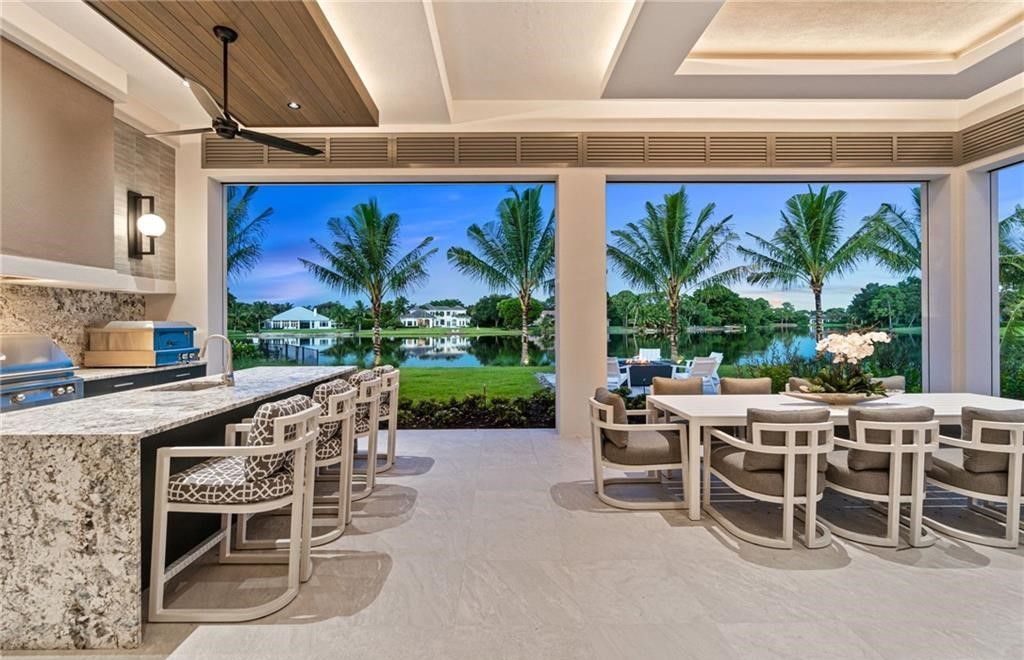 $17.5 Million Lakefront Estate in Naples Offering Unparalleled Craftsmanship