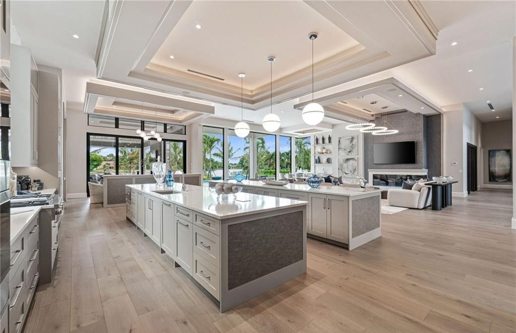 $17.5 Million Lakefront Estate in Naples Offering Unparalleled Craftsmanship