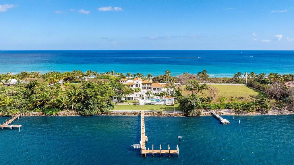 $26 Million Ocean-to-Intracoastal Estate with Private Beach House in Manalapan