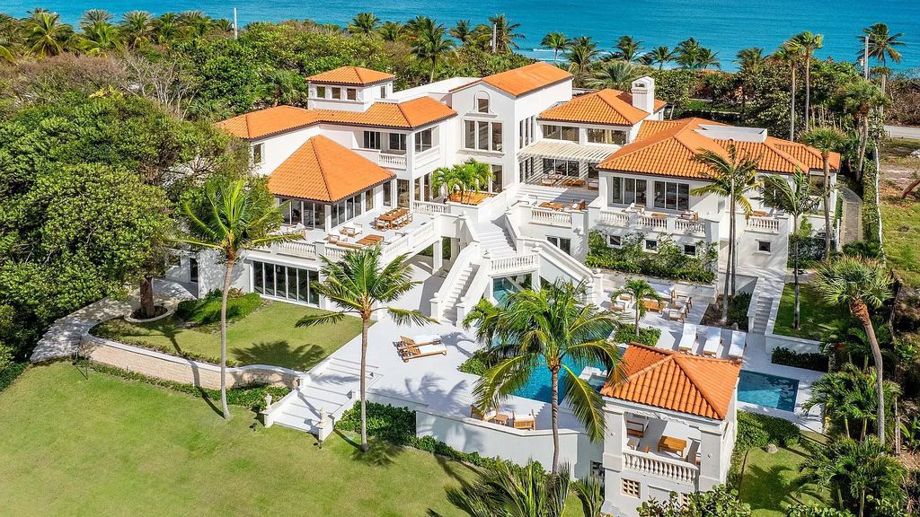 $26 Million Ocean-to-Intracoastal Estate with Private Beach House in Manalapan