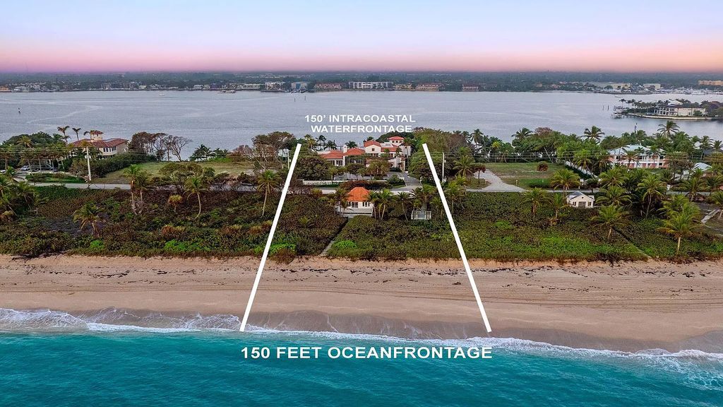 $26 Million Ocean-to-Intracoastal Estate with Private Beach House in Manalapan