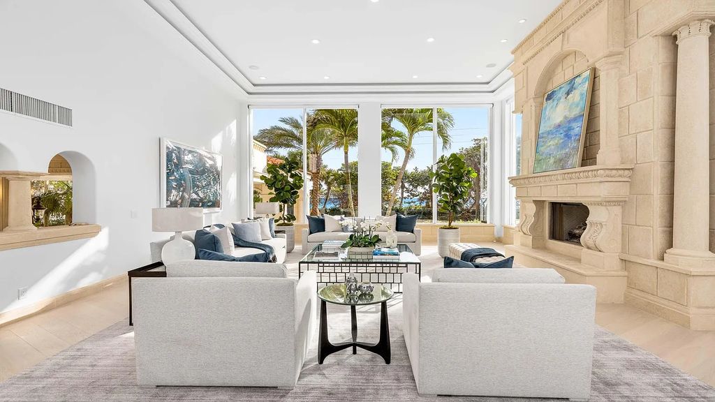 $26 Million Ocean-to-Intracoastal Estate with Private Beach House in Manalapan