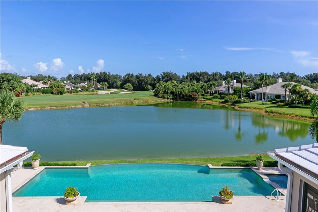 $4.7 Million Lakefront Estate in Orchid Island with Infinity Pool and Golf Course Views