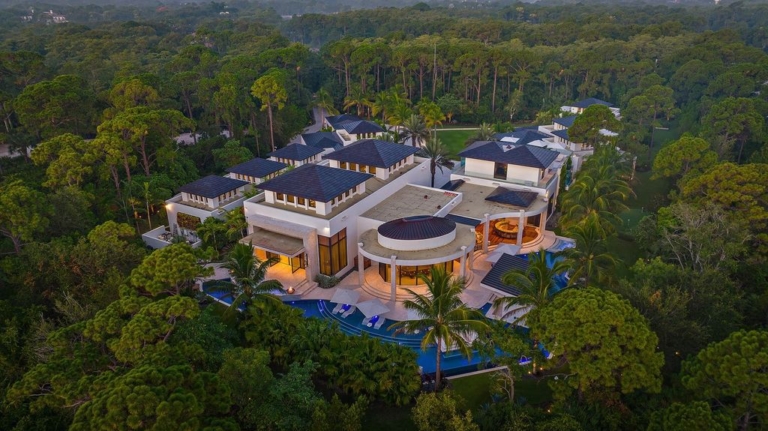 $58 Million Resort-Style Masterpiece on 2.4 Acres in Jupiter’s Exclusive Bears Club Community