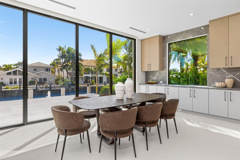 $6.5 Million New Construction Estate in Fort Lauderdale with 90-Foot Dock