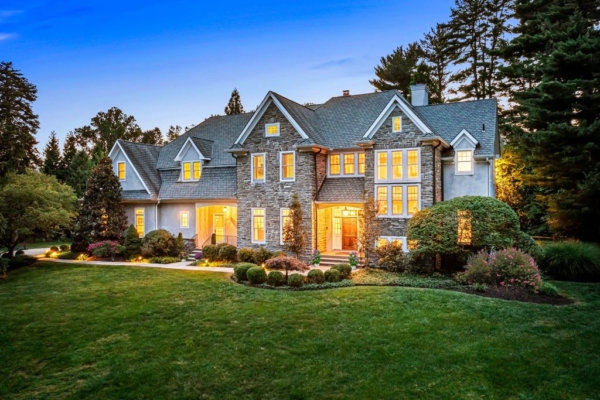 Exceptional Devon Estate on a Private 1.87-Acre Lot with Beautiful Landscaping and Hardscaping, Listed for $3,295,000