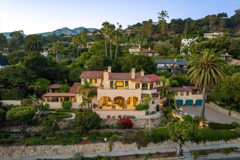 Exceptional Santa Barbara Riviera Estate Blending Classic Spanish Charm with Contemporary Elegance Listed for $7.599 Million