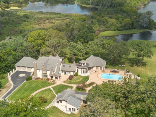 Expansive 34+ Acre Estate with Guest House and Breathtaking Water Views in Illinois, Listed for $3.495 Million