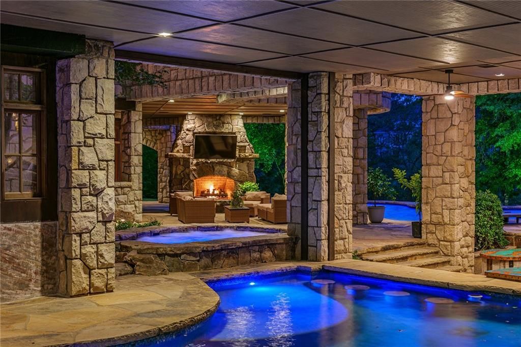 Georgia Estate with Resort Style Pool Artisanal Craftsmanship and Private Lake Listed for 11.5 Million 3