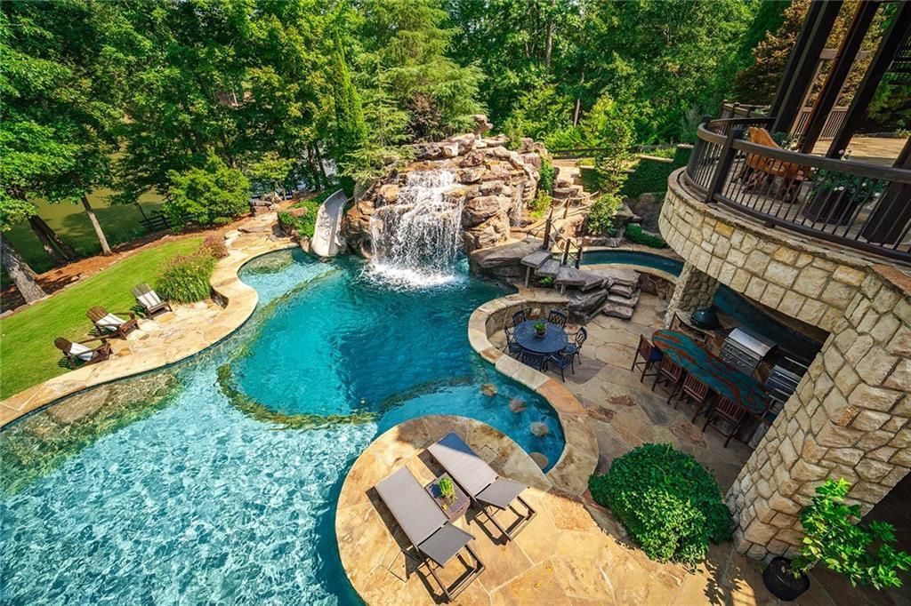 Georgia Estate with Resort Style Pool Artisanal Craftsmanship and Private Lake Listed for 11.5 Million 4