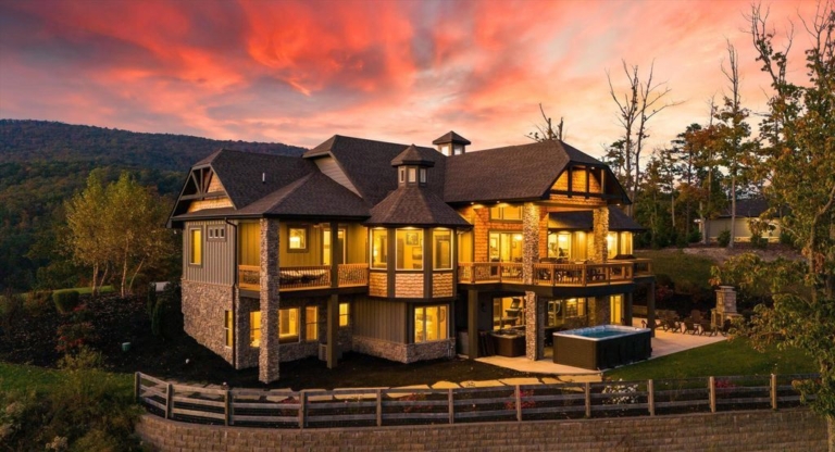 Grand Mountain Home with Unparalleled East Tennessee Views Available for $3.65 Million