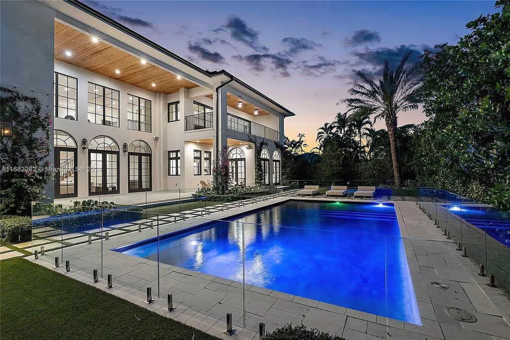 Luxurious $10 Million Mediterranean Waterfront Estate with Designer Interiors in Hallandale Beach