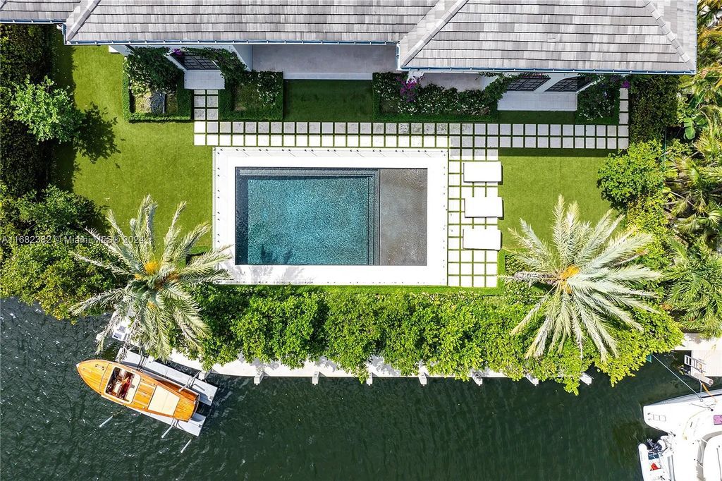 Luxurious $10 Million Mediterranean Waterfront Estate with Designer Interiors in Hallandale Beach