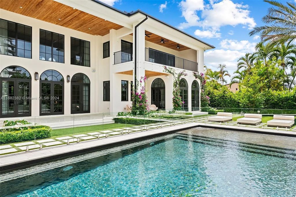 Luxurious $10 Million Mediterranean Waterfront Estate with Designer Interiors in Hallandale Beach